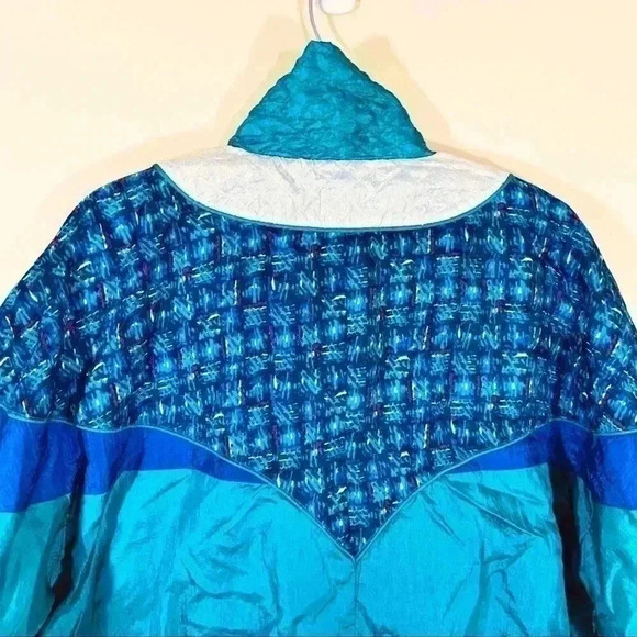 Wilson Advantage Vintage “80’s” Style Bomber Windbreaker Zip Lined Jacket Size L - Picture 11 of 16